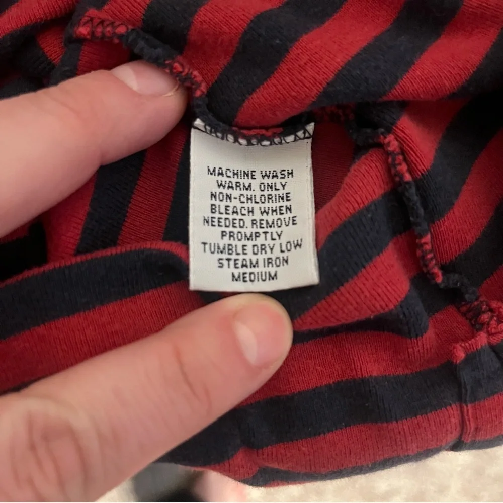 Red and Black‎ Striped Polo Shirt
